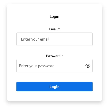 Login Form with Marcel